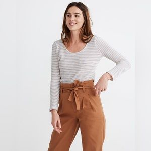 Madewell Scoop Neck Stripe Sweater - Medium